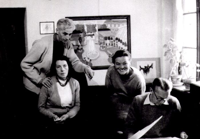 Das Ehepaar Bäumer, Agnes Muthspiel und Max Peiffer-Watenphul, Salzburg, Ende der fünfziger Jahre