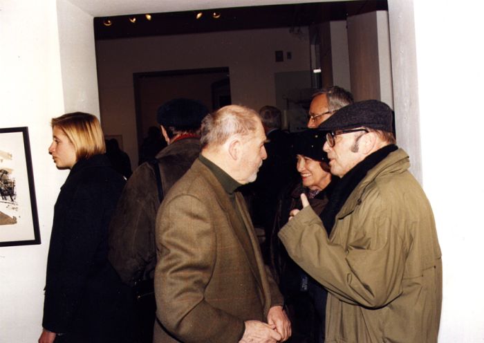 Rudolf Hradil mit Alice und Georg Eisler, Wien, um 1991